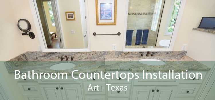 Bathroom Countertops Installation Art - Texas