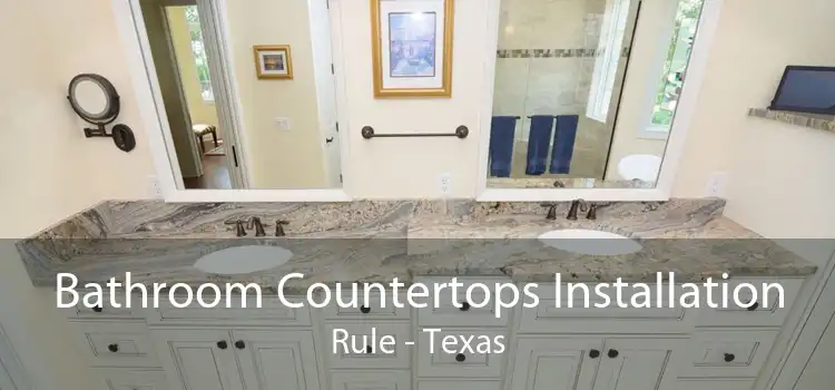 Bathroom Countertops Installation Rule - Texas