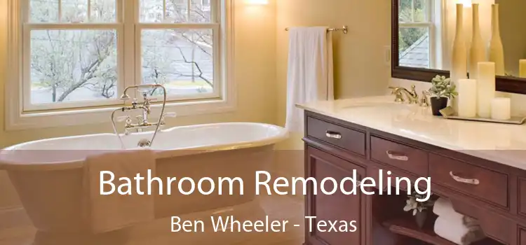 Bathroom Remodeling Ben Wheeler - Texas