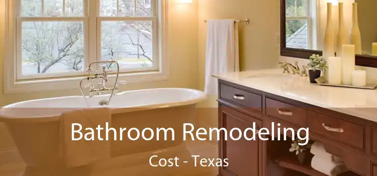 Bathroom Remodeling Cost - Texas