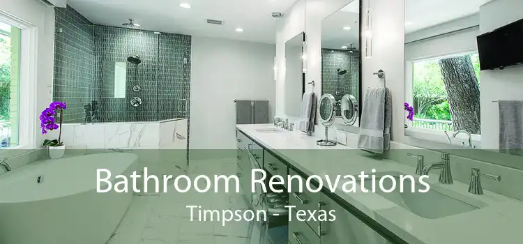 Bathroom Renovations Timpson - Texas