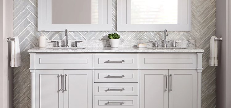 install marble bathroom vanity tops in Baird